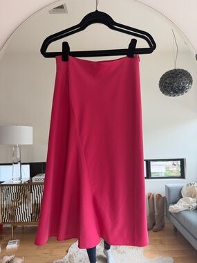 MAJORELLE Fuchsia Midi Skirt